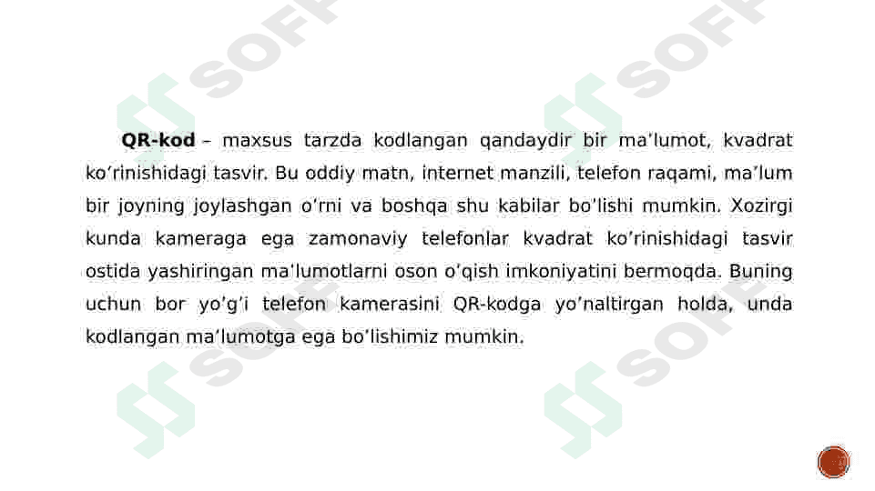 Adabiyotlarni identifikatsiyalash:QR-code 3
