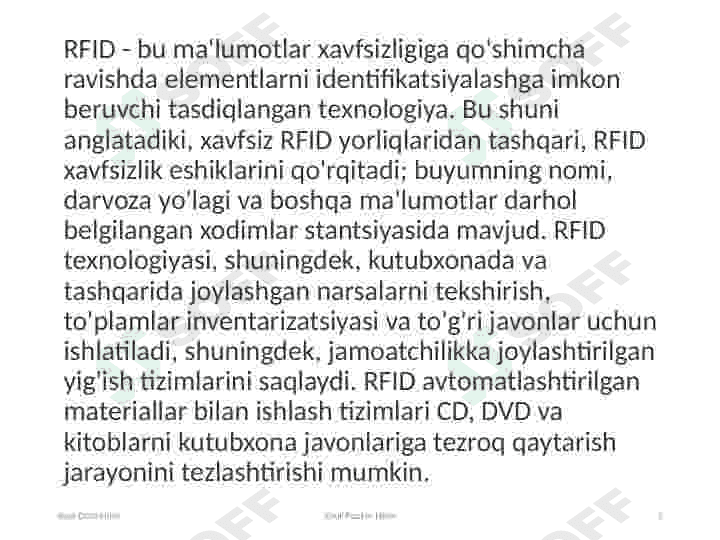 RFID Texnalogiyasi 5