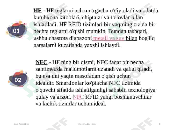 RFID Texnalogiyasi 8