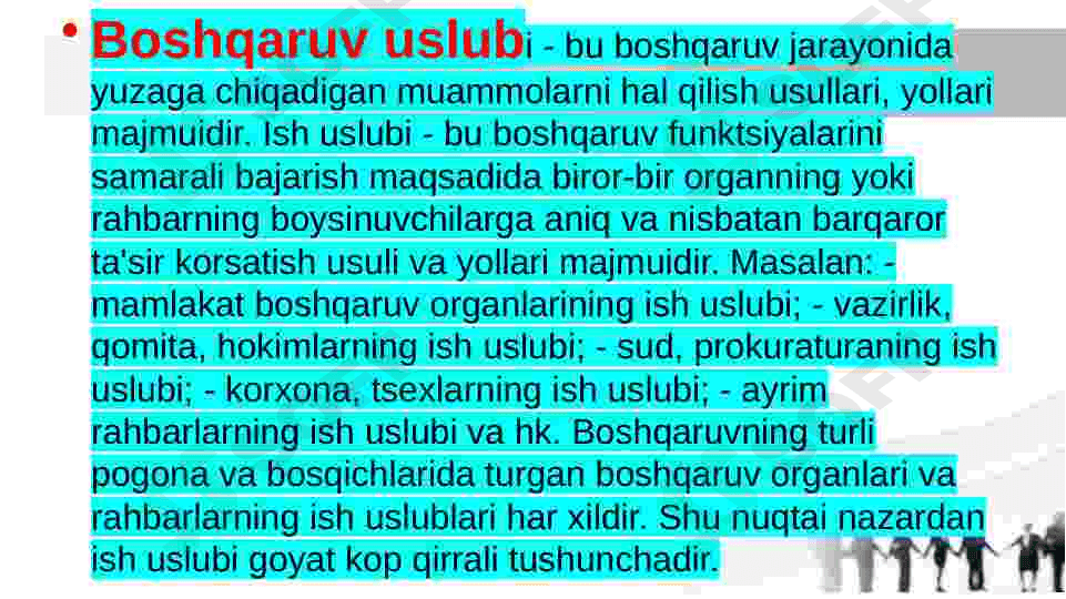 Rahbarlik uslublari 6