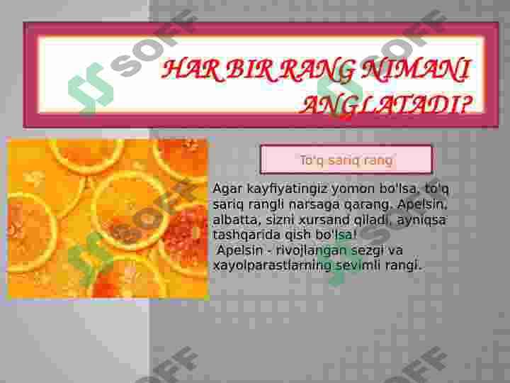 Rang psixologiyasi 6