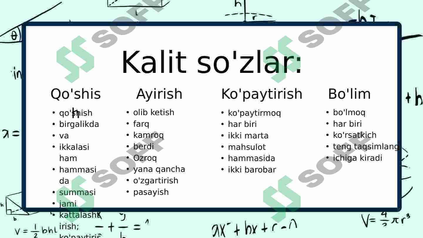 Raqamli ifodalar 4