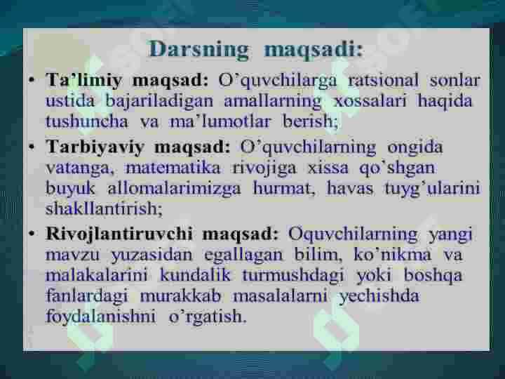 Ratsional sonlar 2