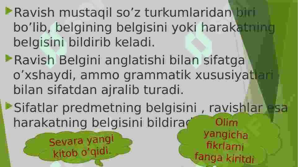 Ravish so'z turkumi 4