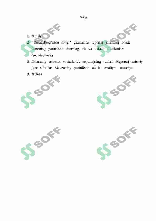 Reportajda   janr   xususiyatlari 2