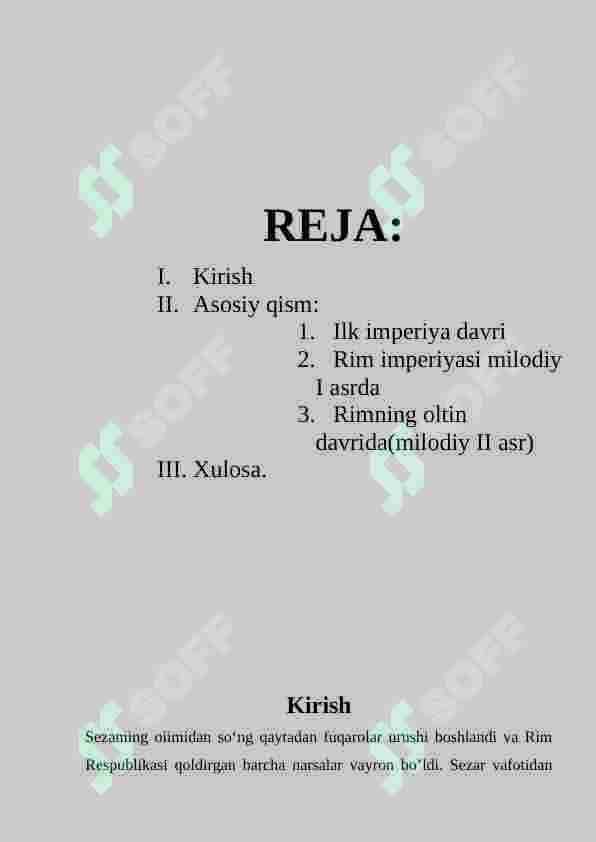 Rimning oltin davri 2