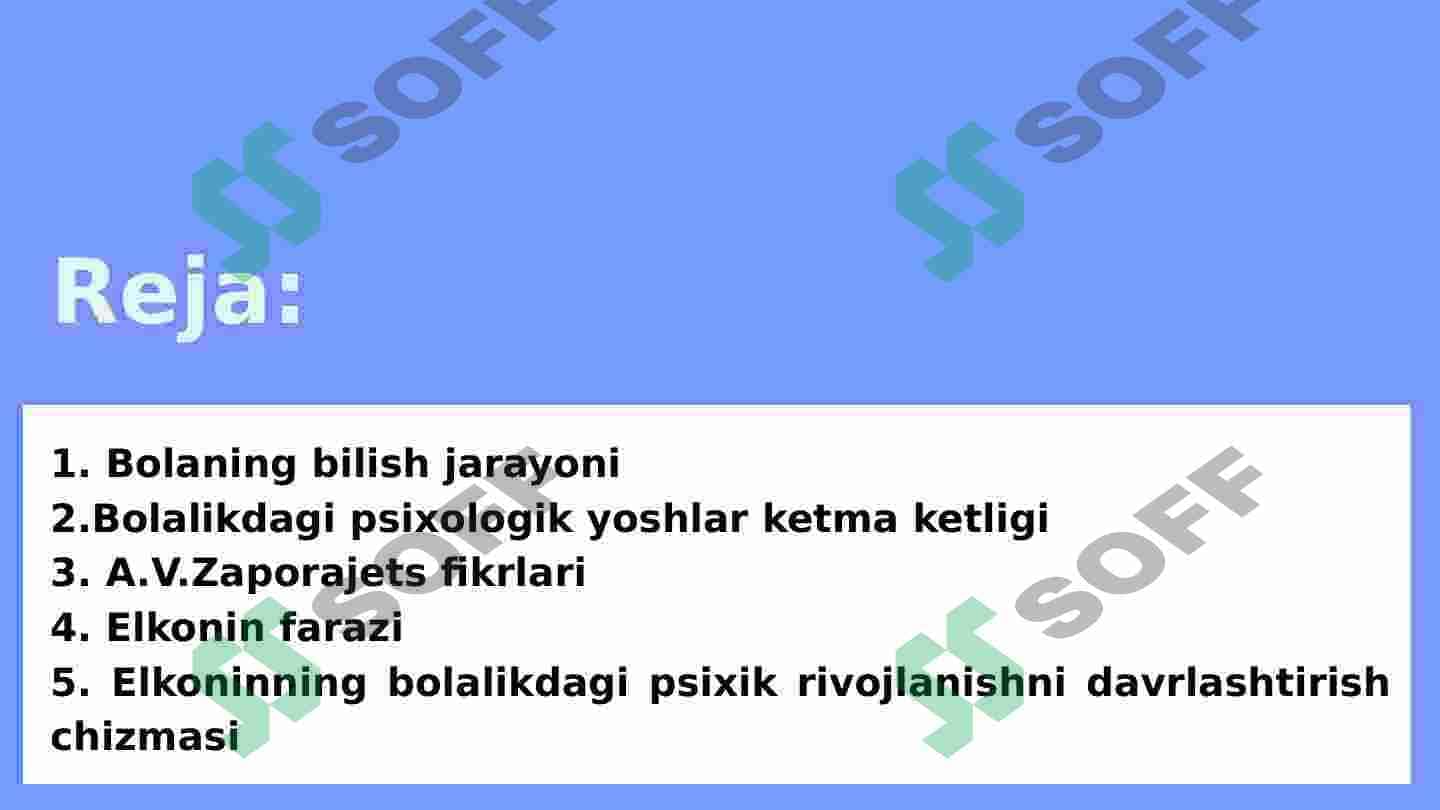 RIVOJLANISH PSIXOLOGIYASI 2