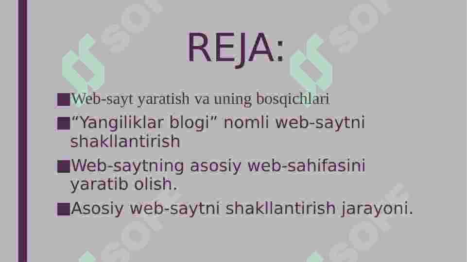 YANGILIKLAR BLOGI WEB-SAYTINI YARATISH 2