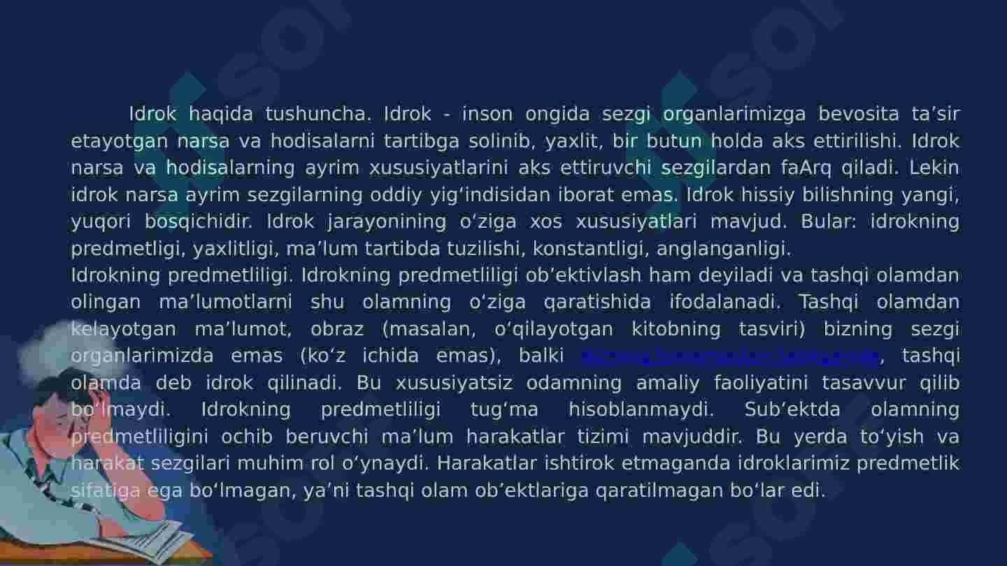 IDROK HAQIDA TUSHUNCHA VA UNING XUSUSIYATLARI 3