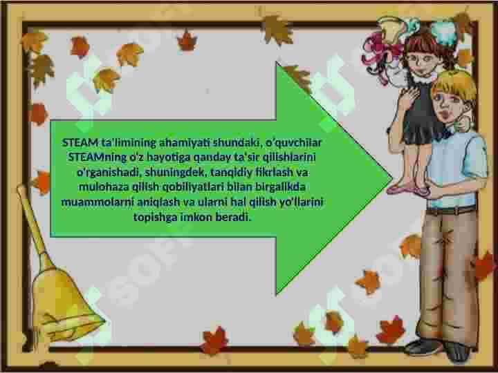 STEAM taʼlimining ananaviy taʼlimning fatqlari 6