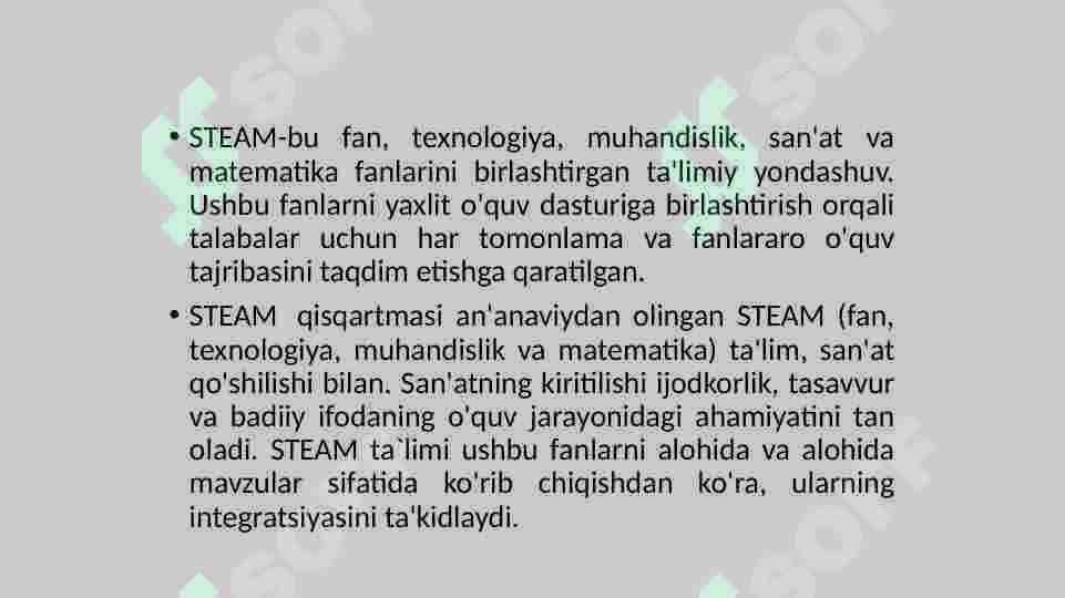 STEAM texnalogiyasi 5