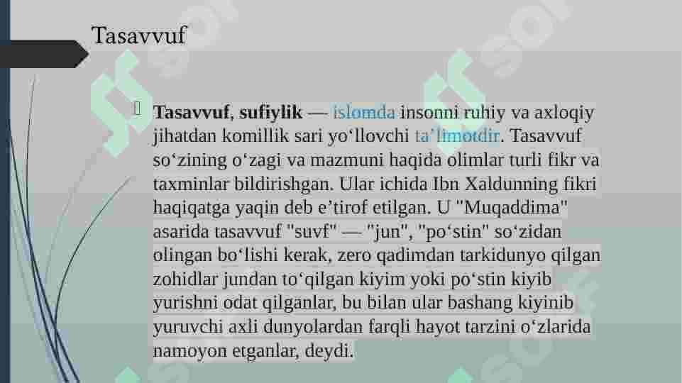 Sufizm va tasavvuf 2