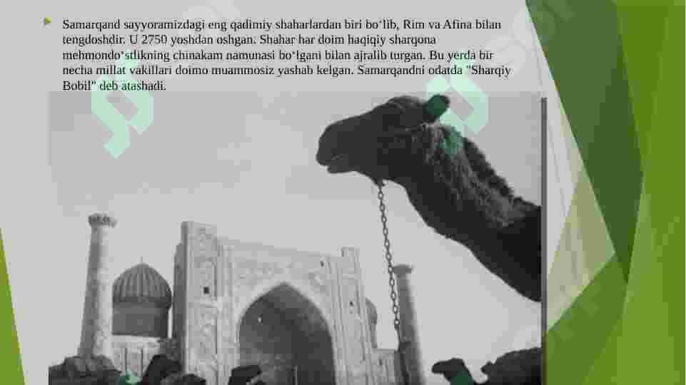 Ro’yi zamin sayqali Samarqand 2