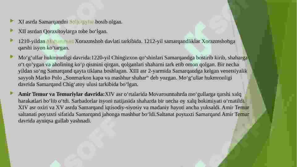 Ro’yi zamin sayqali Samarqand 6