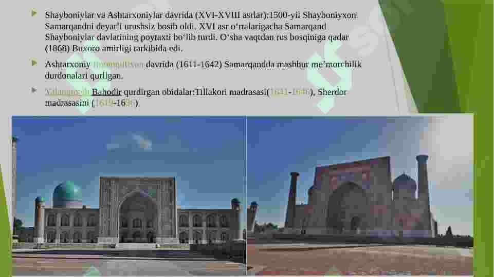 Ro’yi zamin sayqali Samarqand 7