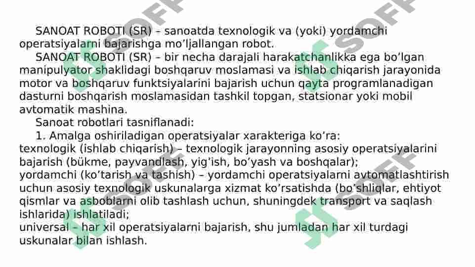 Sanoat robotlari 2