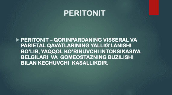 O’tkir peritonit 2