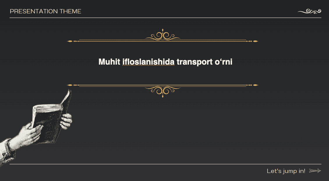 Transport vositalarining ifloslantiruvchi chiqindilari 1