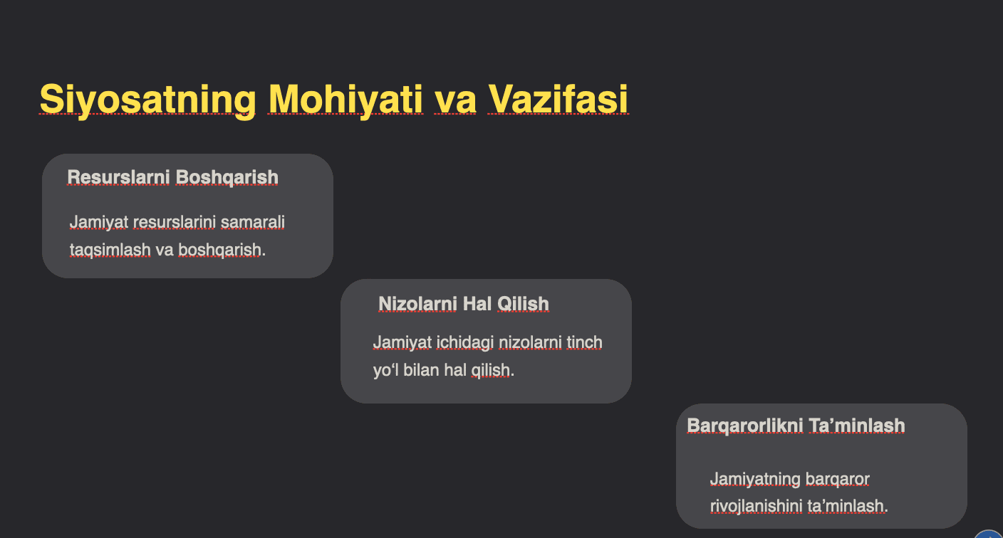 Siyosat va Jamiyat: Bir-biriga bog‘liqlik 2