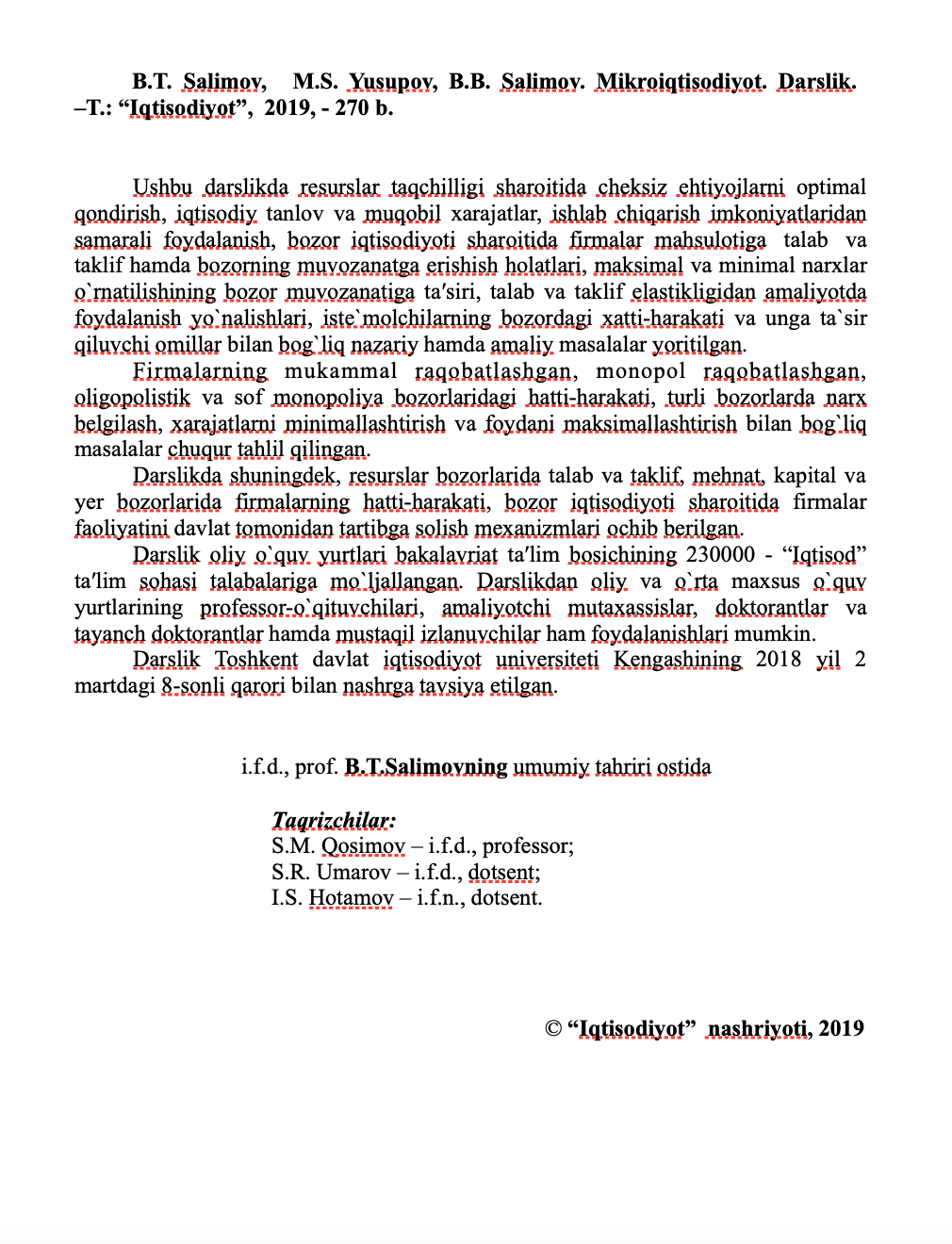 Mikroiqtisodiyot 2