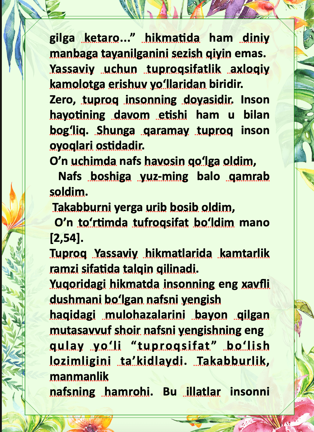 Ahmad Yassaviyning Hikmatlari 2