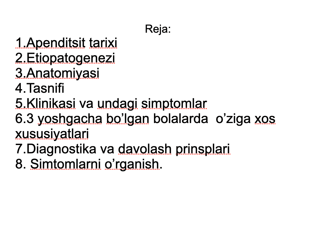 3 yoshgacha bo’lgan bolalarda O`tkir appenditsit 2