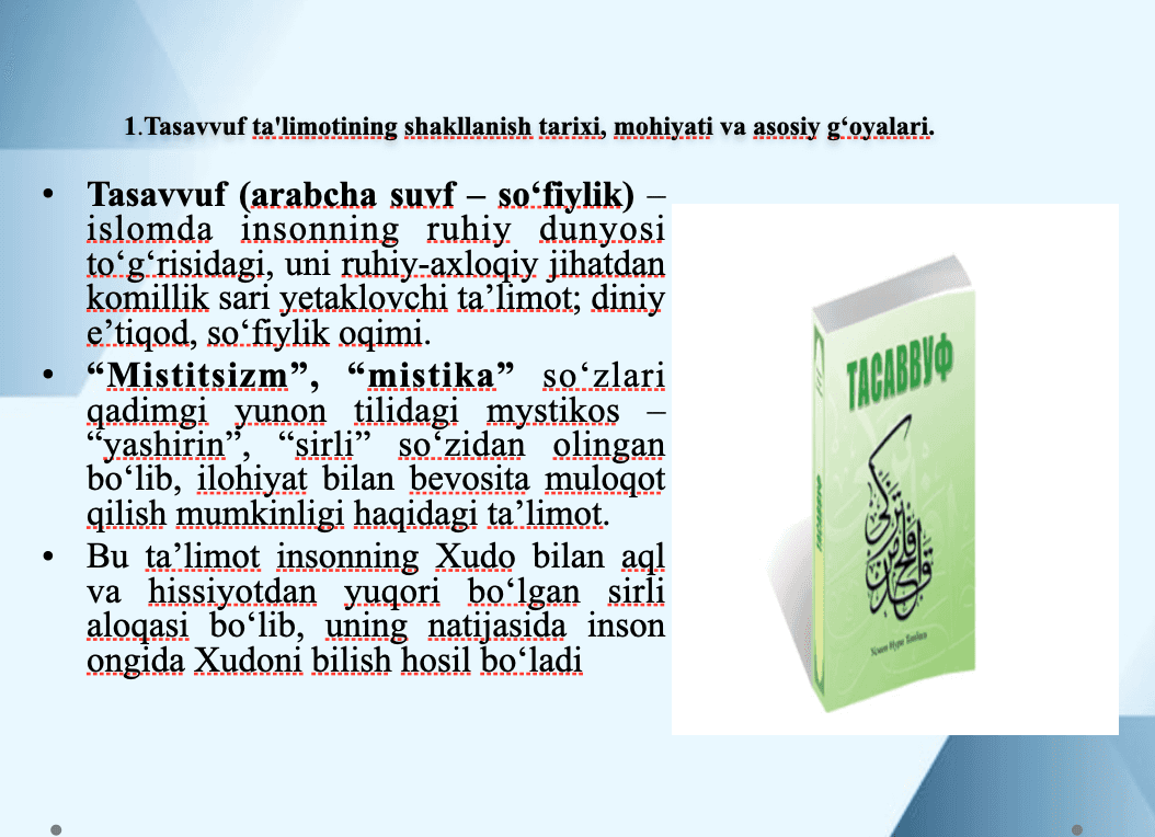 Tasavvuf ta'limotining sharq madaniyatiga ta'siri 3