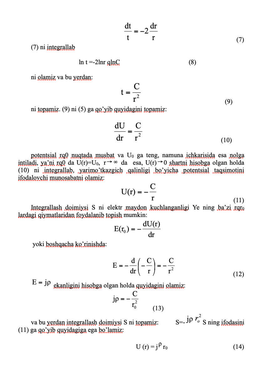 QATTIQ JISMLAR FIZIKASI fanidan laboratoriya ishlari 4