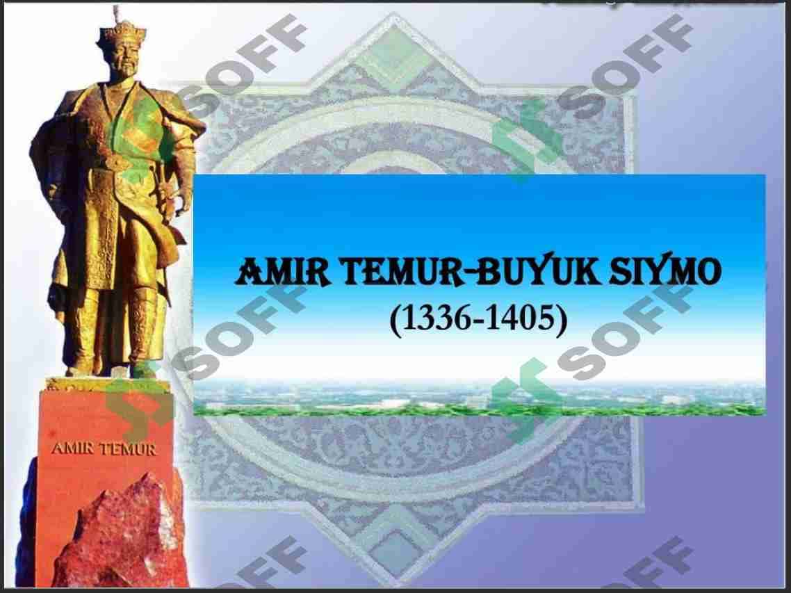 Amir Temur bobomiz uchun yasalgan taqdimot 2