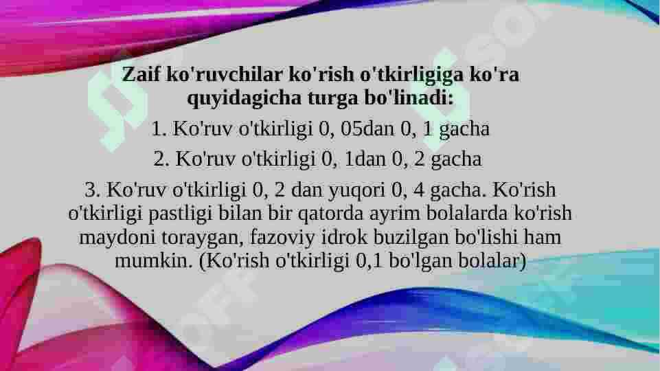 SENSOR NUQSONLI BOLALARNI INKLYUZIV TA‘LIM SHAROITIDA O‘QITISH VA TARBIYALASH 5