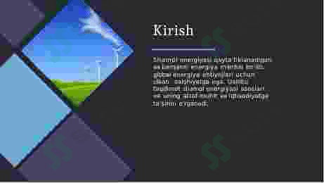 Shamol energiyasi asosolari 2