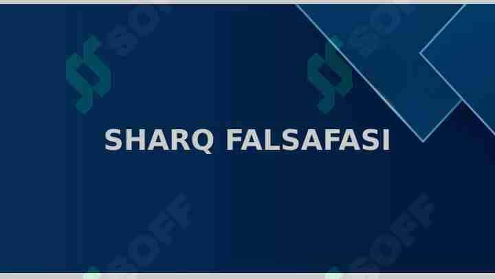 Sharq falsafasi