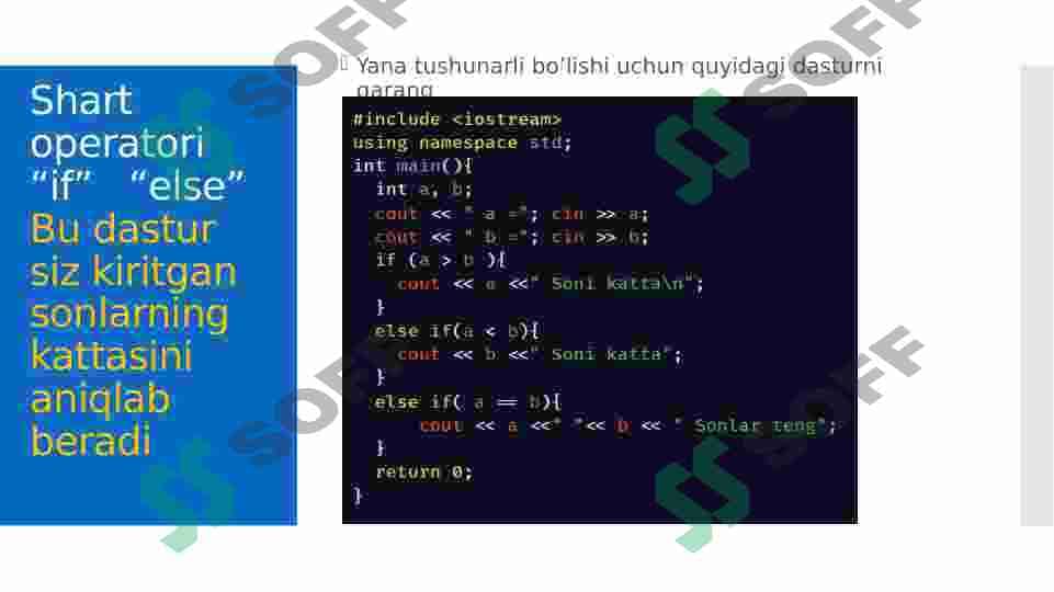 C++ shart operatorlari #if #else 3