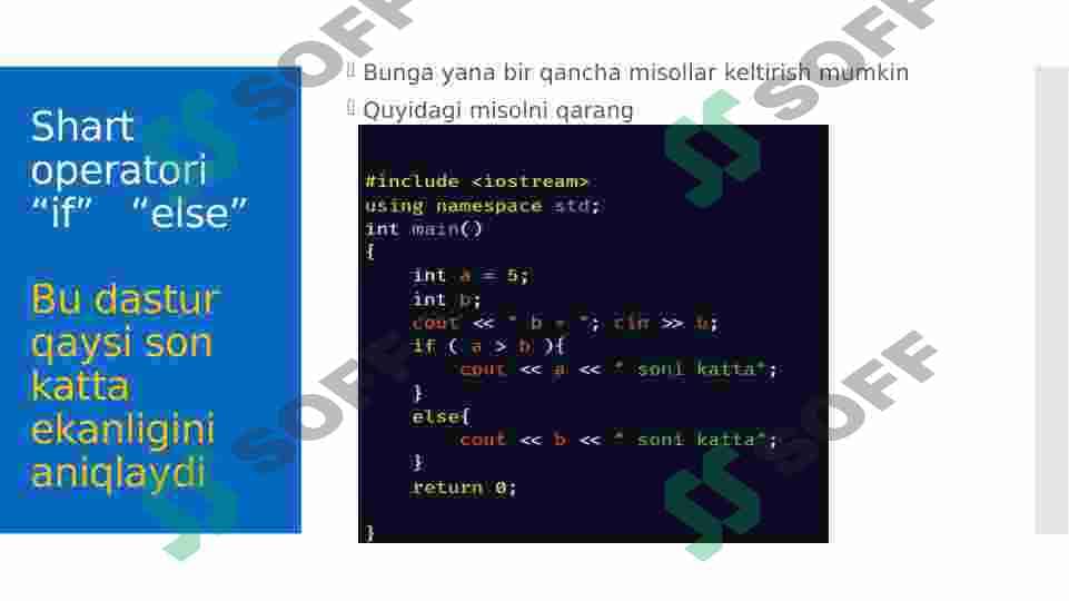 C++ shart operatorlari #if #else 4
