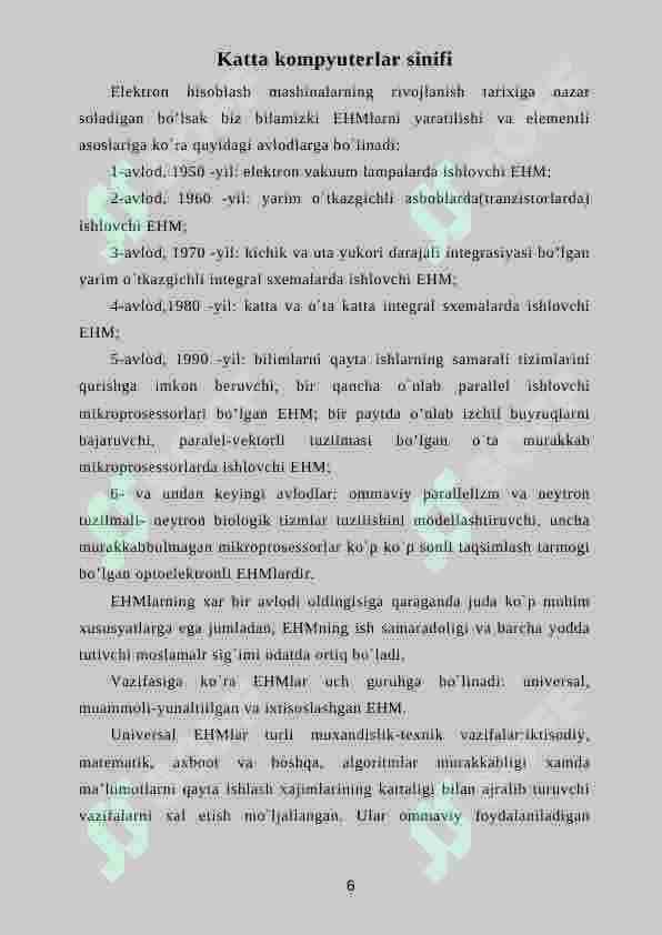 Shaxsiy kompyuterlar 6