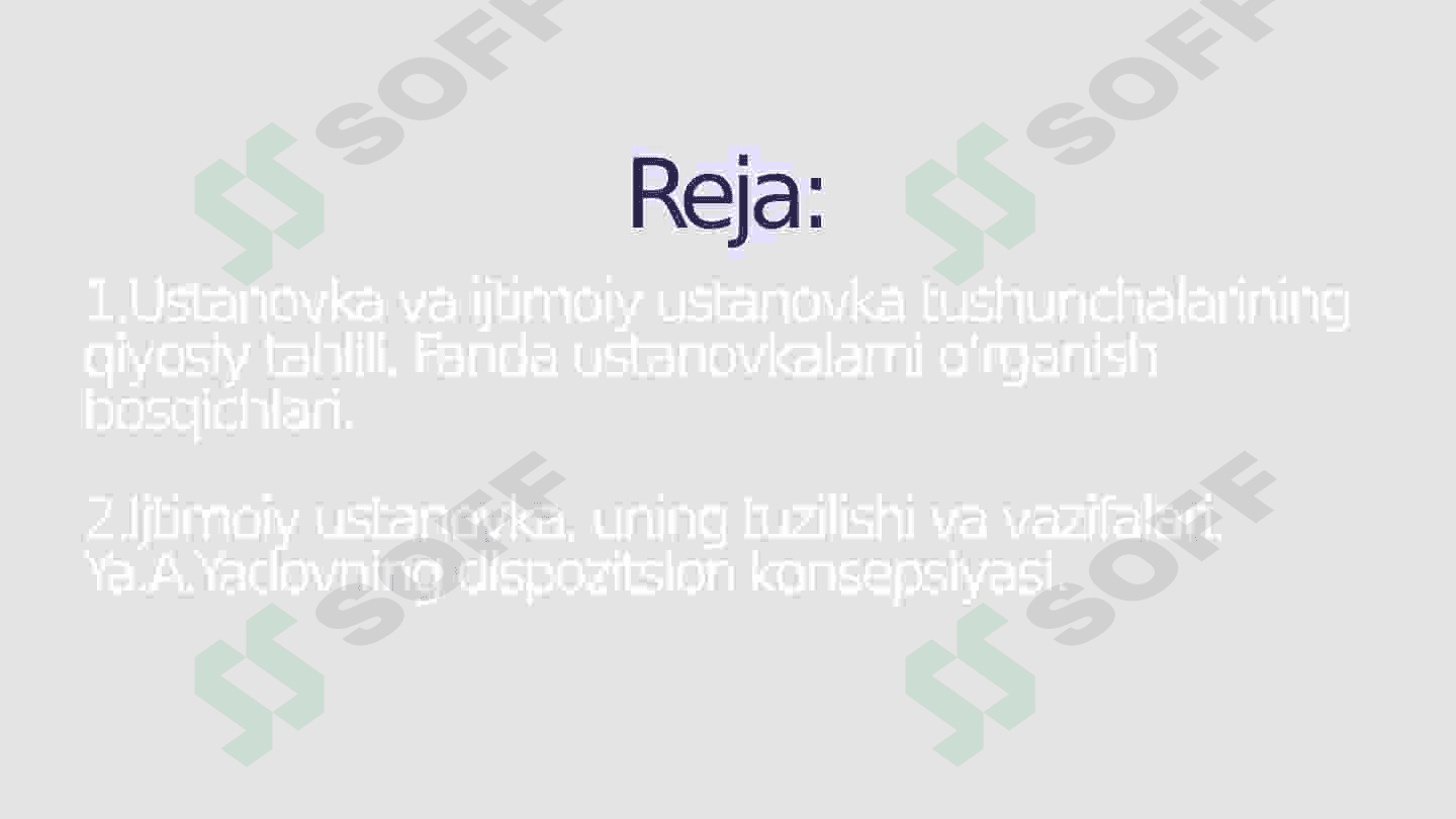 Shaxsning ijtimoiy ustanovkalari 2