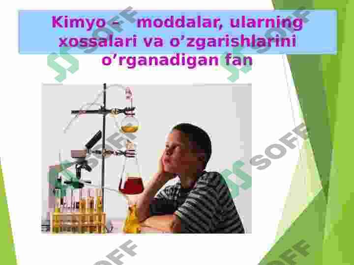 KIMYO FANINING RIVOJLANISH TARIXI PAYDO BO’LISHI MAQSADI. 3