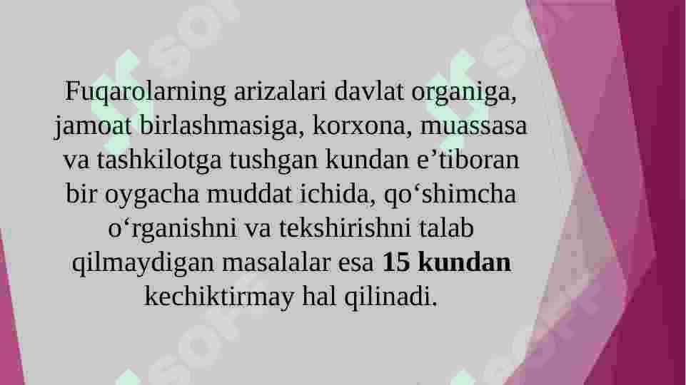 Pedagogik faoliyat bilan bog'liq ma'lumot-axborot hujjatlari ustida ishlash, shartnoma, tilxat, hisobot, dalolatnoma@@ 5