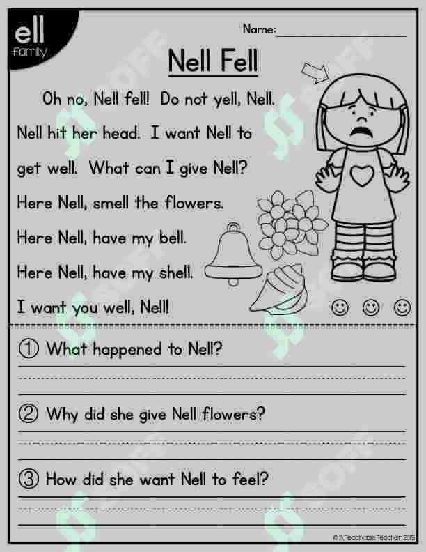 Short Vowel Passages reading 4