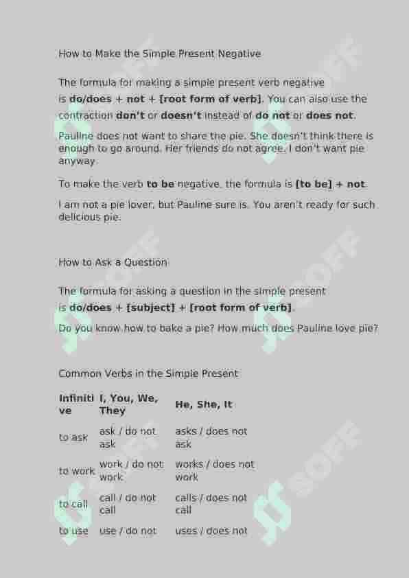 Simple Present 3