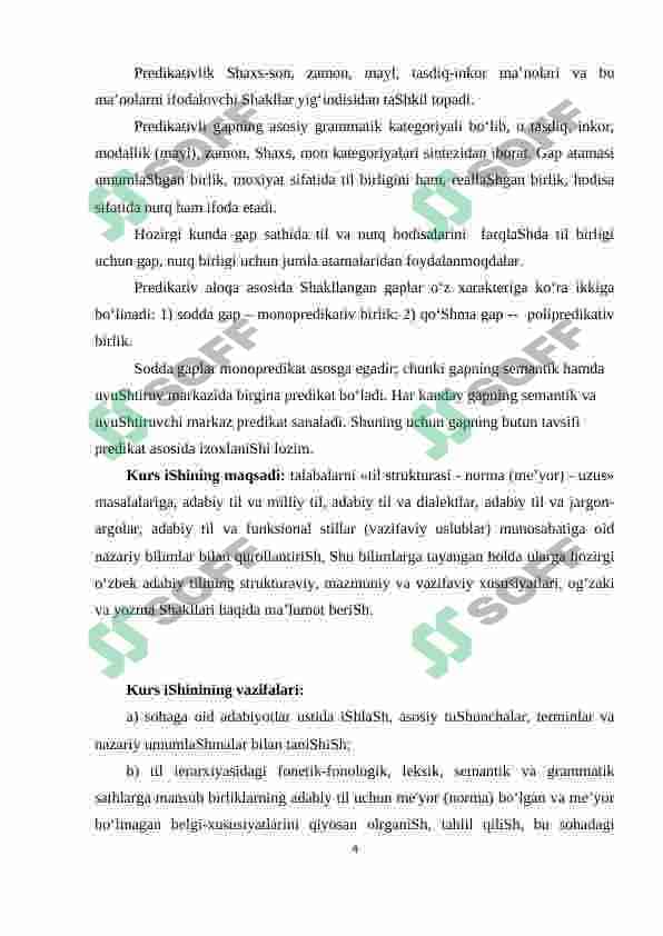 Sintaktik uslubiyat 4