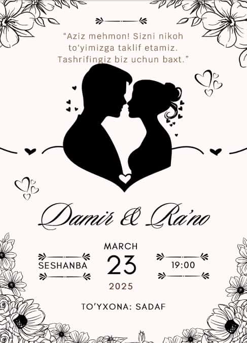 TO'Y TAKLIFNOMA 1