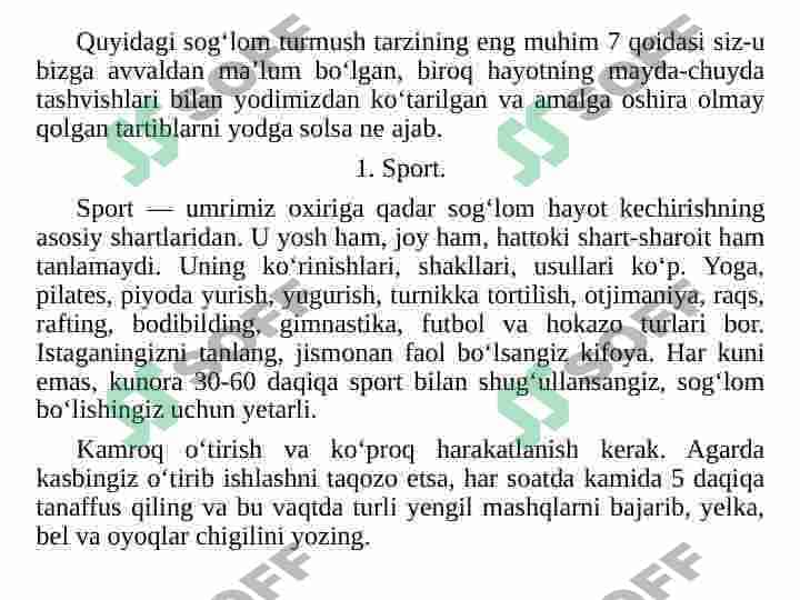 Sog'lom turmush tarzini qaror toptirishda tarbiya shakllarining uzviyligi, estetik tarbiyaning turlari va yo'nalishlari 3