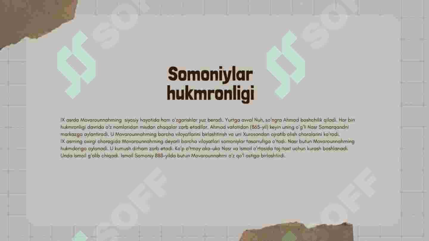 Somoniylar davlati 2