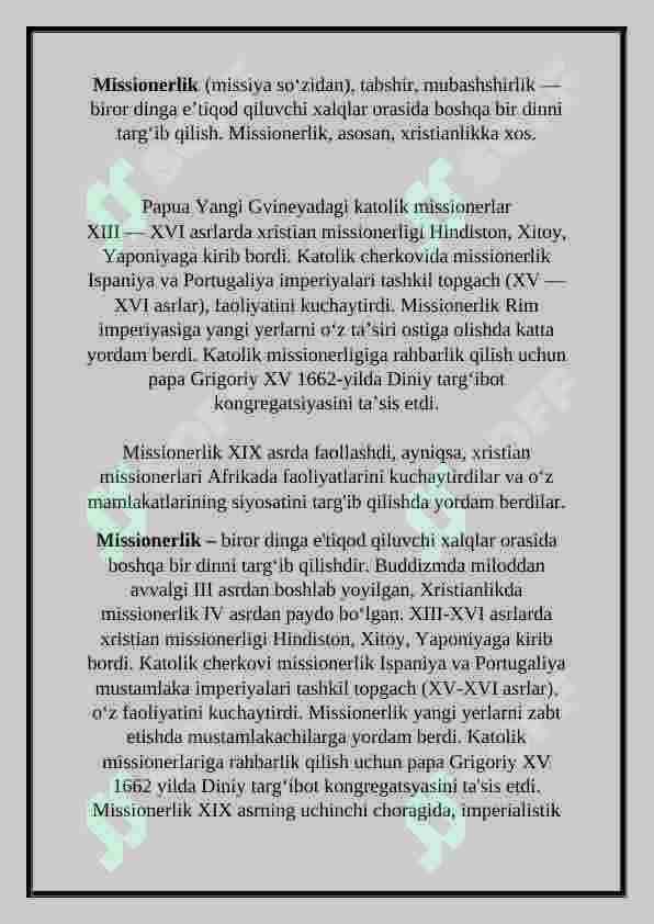 Missionerlik faoliyatida ijtimoiy tabaqalar bilan ishlash strategiyasi 2