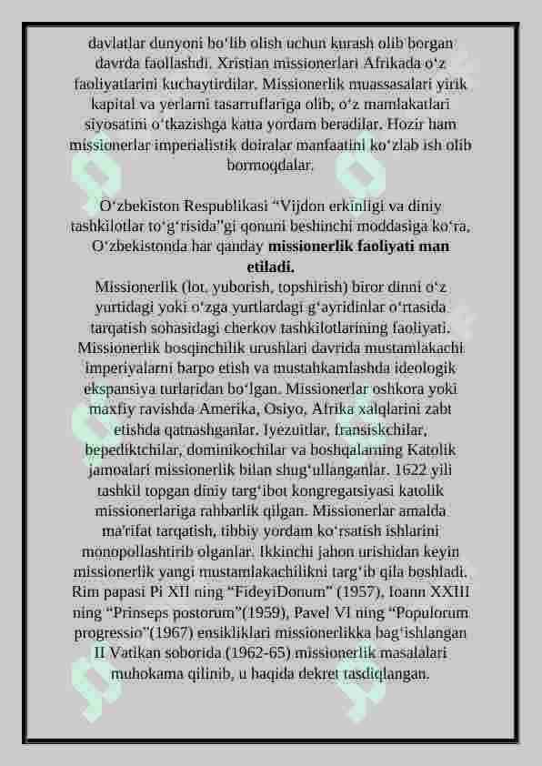 Missionerlik faoliyatida ijtimoiy tabaqalar bilan ishlash strategiyasi 3
