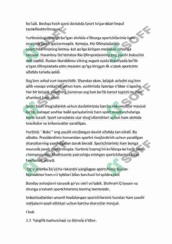 Sport mavzusidagi yangiliklar 4