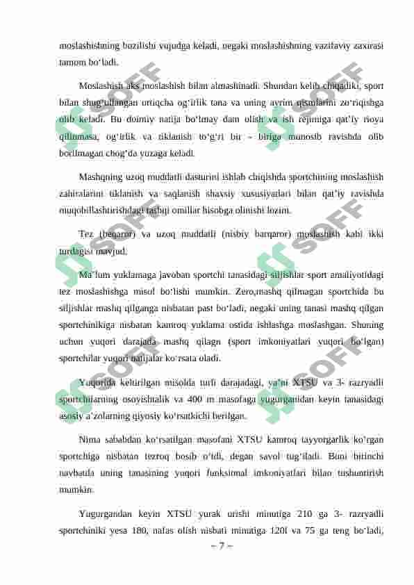 Jismoniy sifatlarni (kuch, tezkorlik, chaqqonlik, egiluvchanlik, chidamlilik) tarbiyalash uslubiyati 7