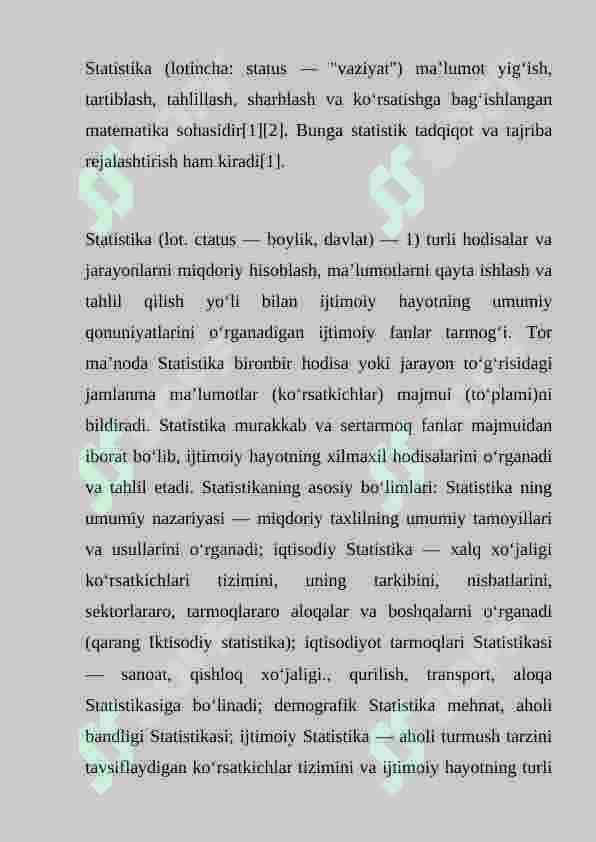 Statistika 3