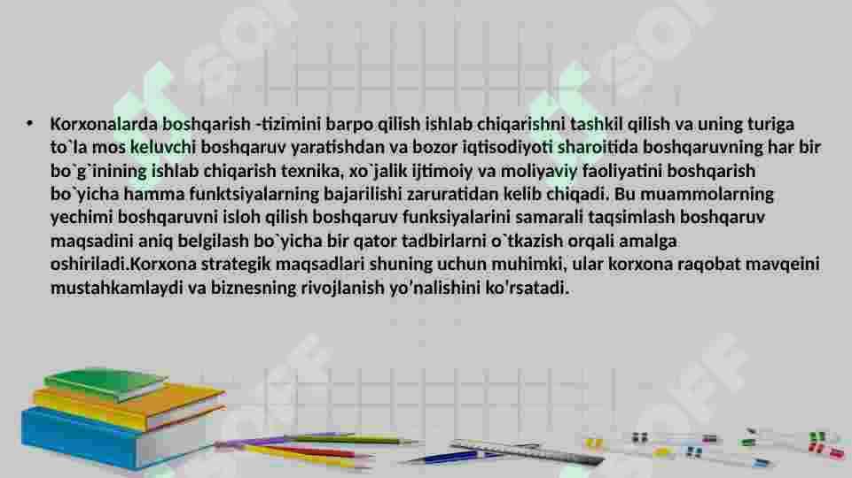 Iqtisodiyotni modernizatsiya qilish sharoitida korxonalarni strategik boshqarish omillari 4